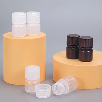 5ML boş mini plastik şişe krem göz jeli Saklama kabı geniş Ağızlı Polipropilen Doldurulabilir şişeler 20 ADET