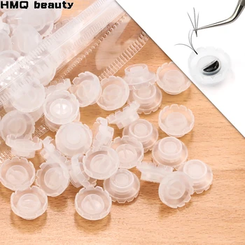 Tek kullanımlık Kirpik Çiçeği fincan kirpik yapıştırıcı tutucu plastik Standı Hızlı Çiçeklenme Kirpik Uzatma Makyaj Araçları