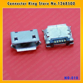ChengHaoRan 100 adet / grup Mikro 5pin usb konektörü dıp 6.4 dişi konnektör B tipi, MC-010