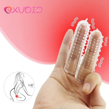EXVOID Çift Parmak Kollu Yetişkin Seks Oyuncakları Kadınlar için Vajinal Masaj Kadın Masturbator G-spot Klitoris Stimülatörü