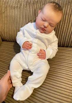 20 inç Reborn Bebek Yenidoğan Bebek Tessa Uykuda Gerçekçi Yumuşak Dokunmatik Topluca Vücut Bebek El Yapımı Genesis Boya Görünür Damarlar