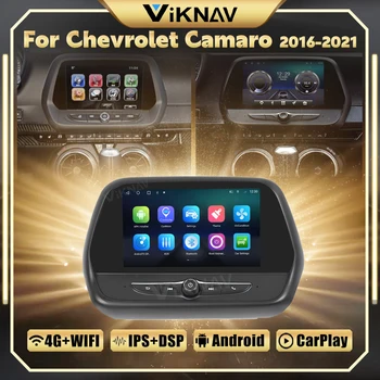 Android 10 Araba Radyo 128GB İçin Chevrolet Camaro 2016 2017 2018 2019-2021 Otomatik Multimedya Oynatıcı GPS Navigasyon Stereo Alıcı