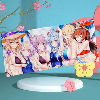 Genshin Darbe Çift Taraflı Havlu Ince Fiber Anime Doujin Ikincil Oluşturma Resim 70x140 cm Büyük banyo havluları banyo havlusu