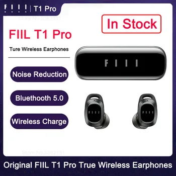 FIIl T1 Pro Otomatik Gürültü Azaltma Gerçek kablosuz kulaklık TWS Bluetooth uyumlu 5.2 mikrofonlu kulaklık İçin Youpin iPhone