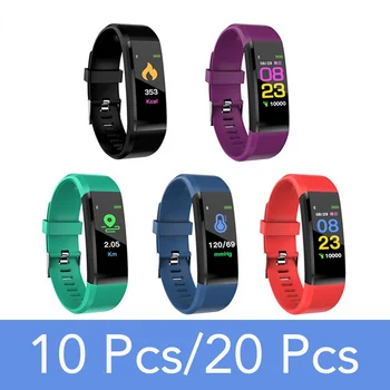 Toptan 115 Artı akıllı bluetooth saat akıllı bilezik Spor İzci Smartwatch Android/İOS 10 Adet / 20 Adet Ücretsiz kargo