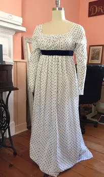 JANE AUSTEN REGENCY Spencer elbise regency elbise dış giyim beyaz elbise cosplay kostüm custom made