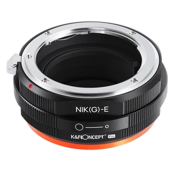 K & F adaptörü için lens kapağı ile Nikon G dağı lens için Sony E NEX a5000 A7II A7R a6400 a73 a7R3