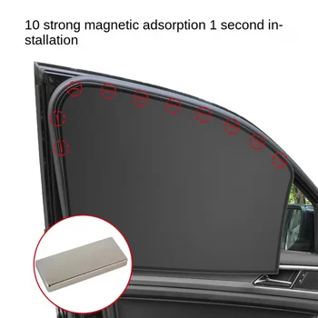 Araç ön camı Güneş Şemsiyeleri Manyetik Yan Güneşlik Araba güneşlik Yaz Koruma Pencere Perde Ön Arka araba aksesuarları