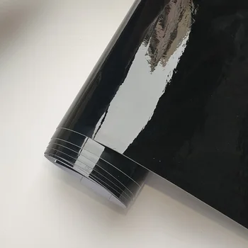 Ultra Piyano Siyah Parlak Vinil Kendinden Yapışkanlı Araba Sticker Sarar Filmi Dekorasyon Folyo Konsolu Dizüstü Cilt Telefon Kapak Motosiklet