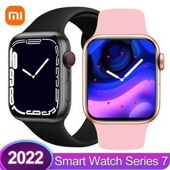 Xiaomi 2022 yeni akıllı izle serisi 7 Erkek kadın Spor İzci Bluetooth Çağrı Su Geçirmez IWO 14 T900 Pro Max Smartwatch