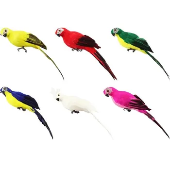 Papağan Simülasyon Oyuncaklar Yumuşak Sevimli Vahşi Hayvanlar Kuş Bebek Bilim Eğitici Oyuncaklar Ev Bahçe Dekor
