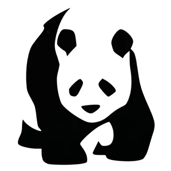 11 * 13 CM DEV PANDA Araba Çıkartmaları Sevimli Panda Karikatür Hayvan pencere dekorasyonu Araba Çıkartmaları C2-0067