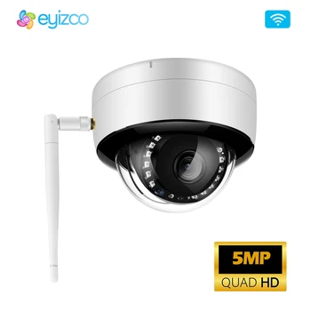 5MP IP Mini Kamera Kapalı WİFİ Kablosuz Su Geçirmez CCTV Video Gözetim Ev Güvenlik Kayıt HD Dome Kızılötesi Gece Kamera