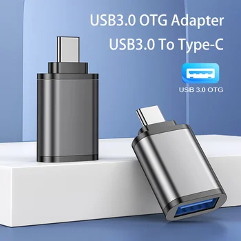 USB 3.0 Tip-C OTG Adaptör Tipi C USB C Erkek USB Dişi Dönüştürücü Macbook Xiaomi Redmi Samsung S20 USB C OTG Konektörü