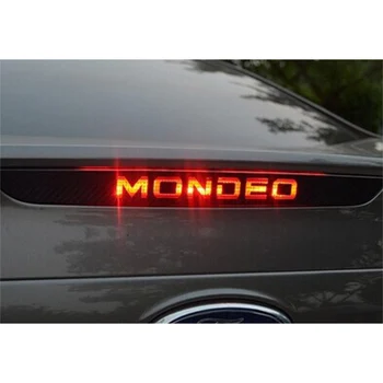 Araba Styling Etiketler Ford Mondeo İçin MK4 2007 2008 2009 2010 2011 2012 2013 3D Karbon Fiber Yüksek Fren led ışık Aksesuarları