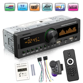 1Din Araba Radyo Multimedya Handsfree MP3 Çalar FM AM Ses 12V USB/SD/AUX Girişi Dash Bulucu Otomatik Stereo Kafa Ünitesi