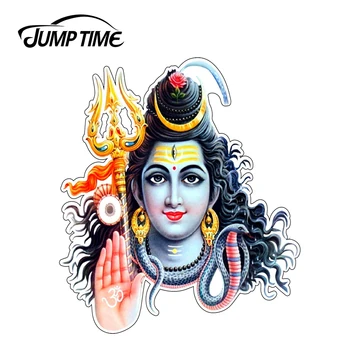 JumpTime 13x10. 9 cm Lord Shiva Om El Nimet Sanat vinil yapışkan JDM Tampon Gövde Kamyon Grafik Cam Pencereler Güzel Çıkartması