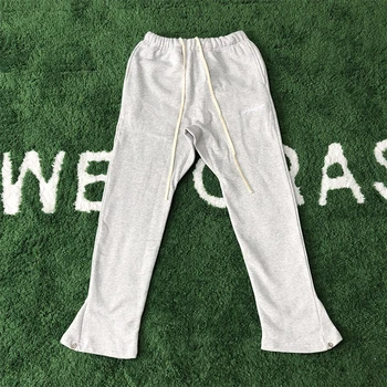 Nakış ASKYURSELF Sweatpants Erkekler Kadınlar İpli Polar Askyurself Pantolon Retro Düz Renk Koşu Pantolon