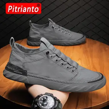 Erkekler vulkanize ayakkabı 2021 Açık gündelik ayakkabı Rahat hafif ayakkabı Erkekler Flats Yürüyüş Sneakers Yaz