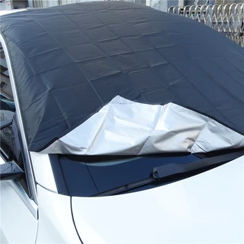 210 * 120 Cm Araba Manyetik Güneşlik Kapak araç ön camı Kar Güneş Gölge Su Geçirmez Kapak Araba Ön Cam Koruyucu Kapak