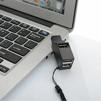 Mini USB 3.0 HUB 3 port Çoklu USB Splitter adaptörü Araba USB HUB 3.0 2.0 Yüksek Hızlı Tablet Dizüstü PC bilgisayar Aksesuarları