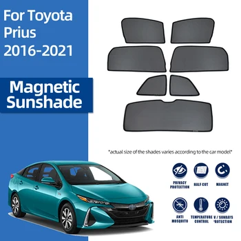 Toyota Prius için XW50 Başbakan 2016-2022 Manyetik araba güneşliği Kalkan Ön Cam Perde Arka Yan Pencere Güneş Gölge Siperliği