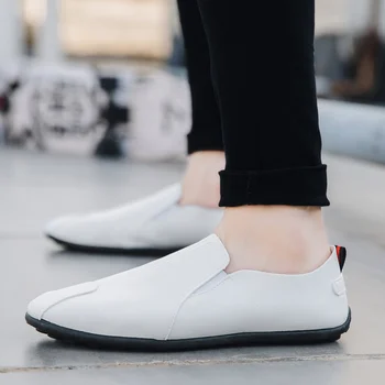 Erkek mokasen ayakkabıları Ayakkabı Bahar 2022 Moda Tekne Ayakkabı Adam Marka Deri Moccasins erkek ayakkabıları Erkekler Rahat Sürücü gündelik erkek ayakkabısı