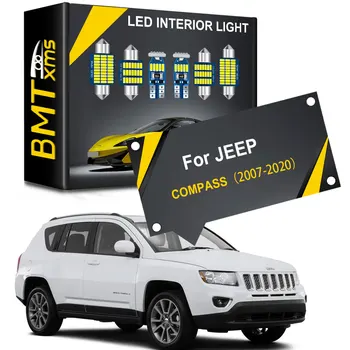 BMTxms iç aydınlatma LED Jeep Pusula İçin MK49 MP 2007 2008 2011 2012 2013 2014 2018 2019 2020 Araba Aksesuarları Parçaları Canbus