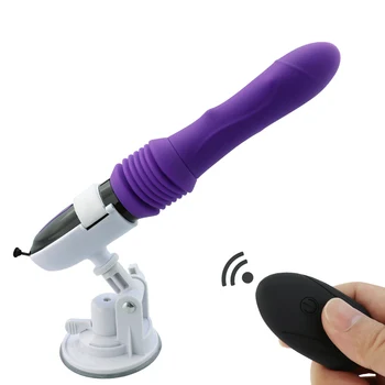 Seks Makineli tüfek Büyük Yapay Penis Vibratör Otomatik Yukarı Aşağı Masaj g-spot İtme Geri Çekilebilir Pussy Yetişkin Oyuncak Seks Oyuncakları Kadınlar için