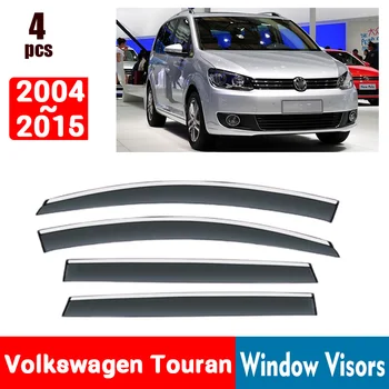 Volkswagen VW Touran 2004-2015 İÇİN Pencere Siperliği Yağmur Koruma Windows yağmur kılıfı Saptırıcı Tente Kalkanı Havalandırma Koruma Gölge Kapak