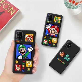 Süper Mario Oyunu Telefon Kılıfı İçin Samsung Galaxy A52 A21S A02S A12 A31 A81 A10 A30 A32 A50 A80 A71 A51 5G