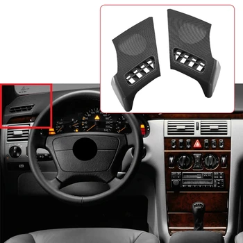 Araba Dash Kurulu R + L Yan Hava Firar hoparlör ızgarası Kapağı Mercedes Benz için W210 E SINIFI E320 E430 E55 1996-2002