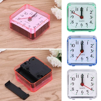 Yeni Mini Kare Kuvars Bip Çalar saat Plastik Masa Masa Seyahat Gezisi Taşınabilir reloj despertador