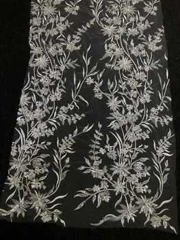 Embroidery Lace Fabric African Lace Fabric 2021 Tissus Vestidos Dentelle Fabric  For Dress By The Yard кружево для рукоделия