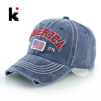 Yeni Moda beyzbol şapkası s Nakış Mektup AMERİKA beyzbol şapkası Erkek Kadın Streetwear Hip Hop Kemik Casquette Unisex Golf Baba Şapka