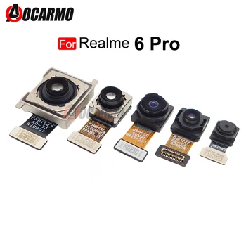Için Realme için 6 Pro 6Pro Ön Bakan Kamera Arka Arka Büyük Kamera Modülü Flex Kablo Yedek Parça Tamir