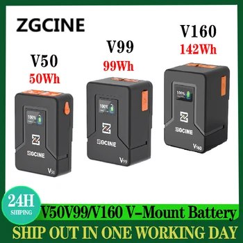 ZGCINE ZG-V50/V99V160 Mini V Montaj/V Kilit lityum Pil PD USB-C 100w şarj D-TAP BP USB-C/-A kameralar için akıllı telefonlar dizüstü bilgisayarlar