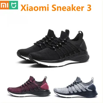 Xiaomi Mijia Spor Ayakkabı 3 Erkek koşu ayakkabıları 3 Tek kalıplama 2.0 Kılçık Kilit Sistemi Elastik Örgü Vamp Şok emici Taban