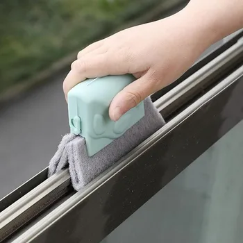 2022 Yaratıcı Pencere Oluk Temizleme Bezi Pencere Temizleme Fırçası Pencere Yuvası Temizleyici Fırça Temiz Pencere Yuvası Temiz Aracı