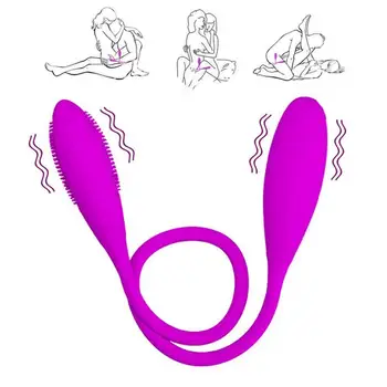 Çift Kafa Vajina Topları Vibratörler Seks Oyuncakları Çift için 7 Modları Entegre Anal Plug prostat masaj aleti Atlama Yumurta Emme Vibratörler