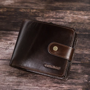 İletişim Gravür Hakiki deri cüzdan Erkekler Rfıd bozuk para cüzdanı Küçük Portföy Cüzdan Erkek Çok Fonksiyonlu kart tutucu Debriyaj