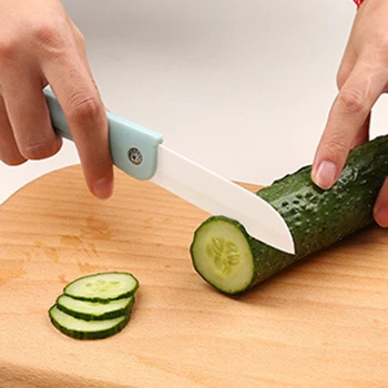 1 ADET Mini Seramik Meyve Bıçağı Mutfak Ve Bar Malzemeleri Taşınabilir Katlanır Bıçak Yaratıcı Mutfak Meyve Bıçağı Soyma Bıçağı