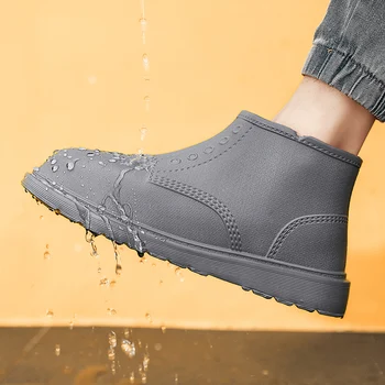 2022 Yeni erkek Açık kaymaz yürüyüş ayakkabıları Shaxi Balıkçılık yağmur çizmeleri Siyah iş ayakkabısı Dayanıklı Su Geçirmez Kauçuk Balıkçılık Ayakkabı