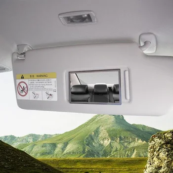 Araba İç Ayna Taşınabilir Araba makyaj aynası Otomobil Güneş Gölgeleme Visor HD Aynalar Evrensel Araba-styling Paslanmaz Çelik