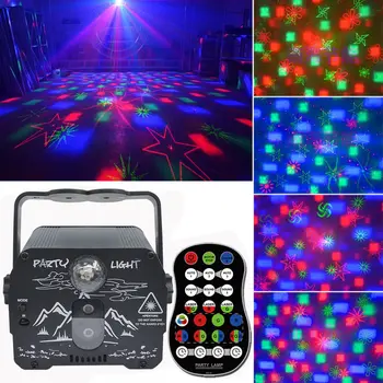 Taşınabilir Disko Topu Sahne Lazer ışığı dj ışığı USB Powered RGB led projektör Strobe Lambası Ev Dekorasyonu için Doğum Günü Bar