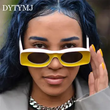 DYTYMJ Punk Güneş Kadınlar Lüks Marka Vintage Güneş Kadınlar / Erkekler Marka Tasarımcı Gözlük Kadın Kare Gafas De Sol Mujer