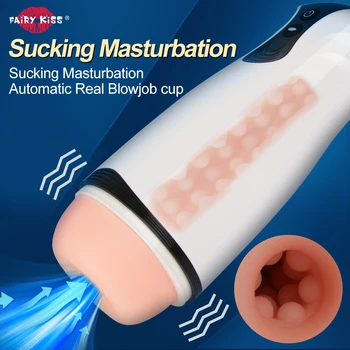 Otomatik Elektrikli Penis Pompası Erkek Masturbators Yumuşak Vajina Horoz Kollu Dick Vakum Pompası Emme Makinesi Seks Oyuncakları Erkekler İçin Yetişkin