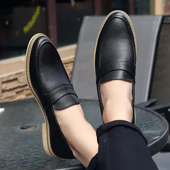 Sonbahar erkek ayakkabısı Deri Erkek Elbise Ayakkabı Lüks erkek İş Oxfords Klasik Beyefendi Ayakkabı 2020 rtg5