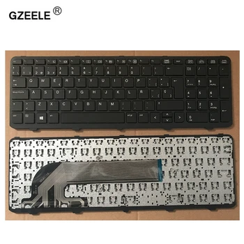GZEELE yeni İspanyolca klavye Hp PROBOOK 450 G0 GO 450 G1 455 G1 470 G1 laptop SP klavye ÇERÇEVE ile siyah