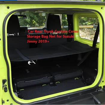 Araba Arka Gövde Perde Kapağı saklama çantası Net Suzuki Jimny 2019 için 2020 2021 Aksesuarları Stowing Tidying Jimny için JB64 JB74